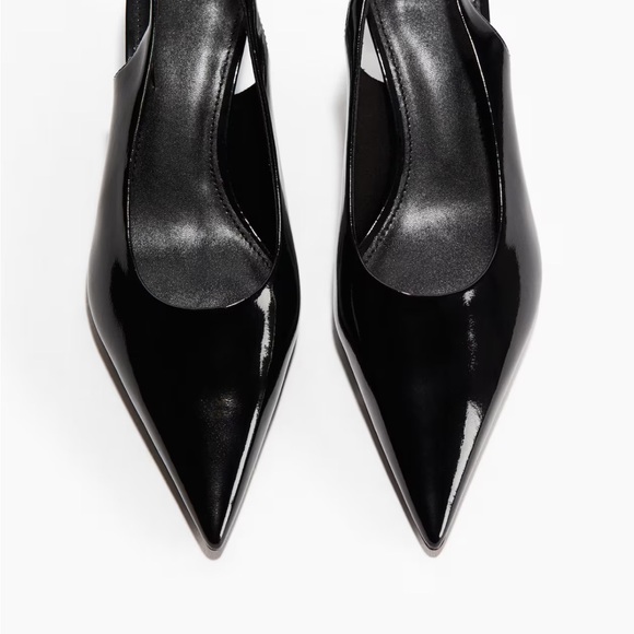 Black Slingback Heels - Picture 7 of 7